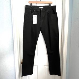 Zara Mens Black Premium Denim Slim Fit Jeans